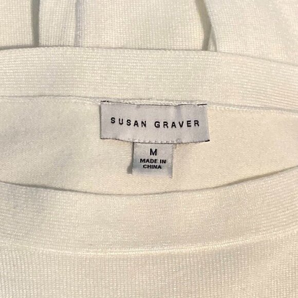 Susan Graver Pullover Sweater Elegant Classy Academia Grandma Core Minimalist M - Picture 4 of 5